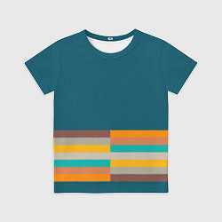 Детская футболка Индиго и шумовой градиент заката с текстурой