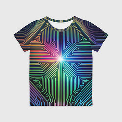 Футболка детская Линейная графика, цвет: 3D-принт