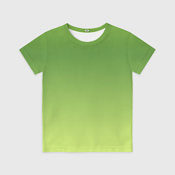 Футболка детская Color green yellow, цвет: 3D-принт