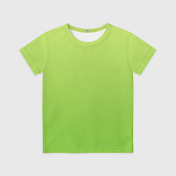 Футболка детская Color lime green, цвет: 3D-принт