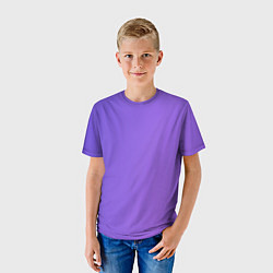 Футболка детская Color purple gradient, цвет: 3D-принт — фото 2