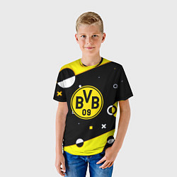Футболка детская Borussia геометрия текстура, цвет: 3D-принт — фото 2