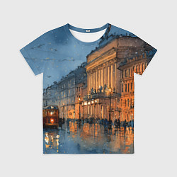 Футболка детская Вечер зимнего Питера, цвет: 3D-принт