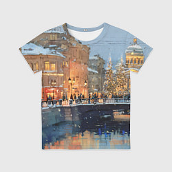 Футболка детская Снежный вечер в Питере, цвет: 3D-принт