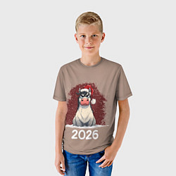 Футболка детская Сердитая лошадка 2026, цвет: 3D-принт — фото 2