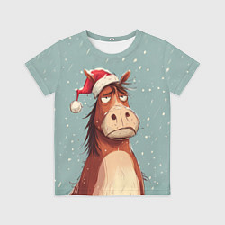 Футболка детская Недовольная лошадка, цвет: 3D-принт