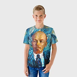 Футболка детская Ленин Ван Гога, цвет: 3D-принт — фото 2