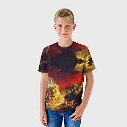Футболка детская Брюллов Последний день Помпеи, цвет: 3D-принт — фото 2