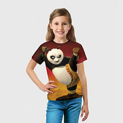 Футболка детская Кунг фу панда, цвет: 3D-принт — фото 2