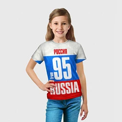 Футболка детская Russia: from 95, цвет: 3D-принт — фото 2