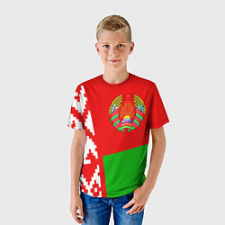 Футболка детская Патриот Беларуси, цвет: 3D-принт — фото 2