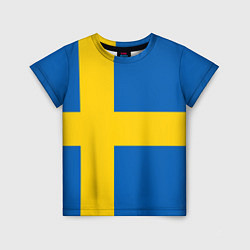 Футболка детская Швеция, цвет: 3D-принт