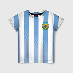 Футболка детская Сборная Аргентины: ЧМ-2018, цвет: 3D-принт
