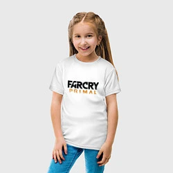 Футболка хлопковая детская Far Cry: Primal Logo, цвет: белый — фото 2