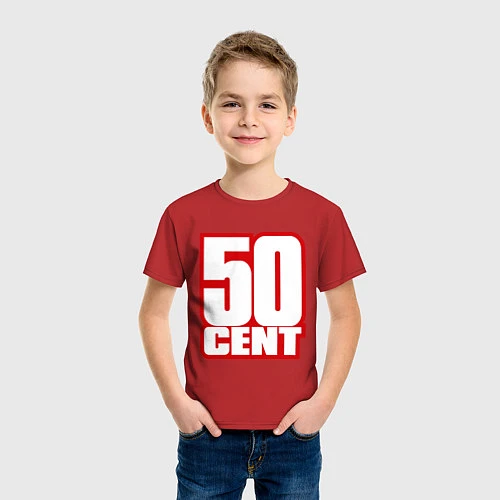 Детская футболка 50 cent / Красный – фото 3