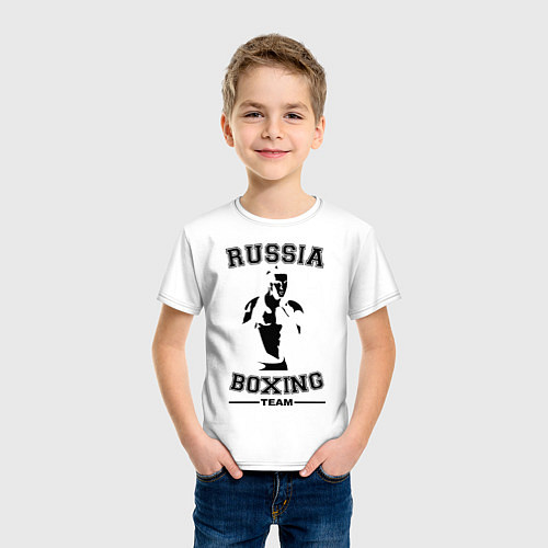 Детская футболка Russia Boxing Team / Белый – фото 3