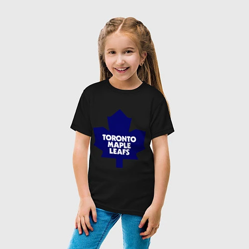 Детская футболка Toronto Maple Leafs / Черный – фото 4