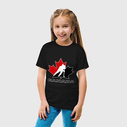Детская футболка Canada / Черный – фото 4