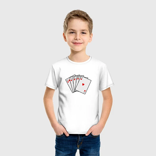 Детская футболка Флэш Рояль / Белый – фото 3