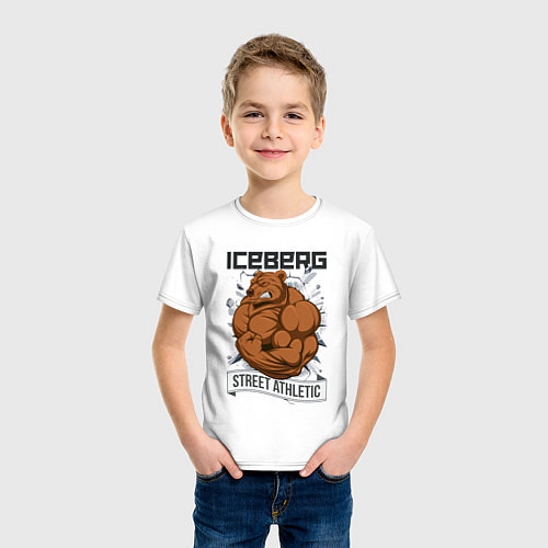 Детская футболка Bear | Iceberg / Белый – фото 3