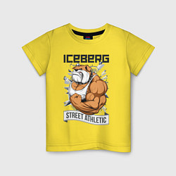 Футболка хлопковая детская Dog 2 | Iceberg, цвет: желтый