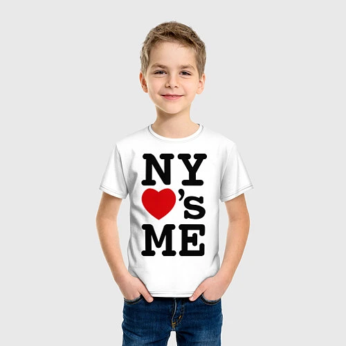 Детская футболка NY loves me / Белый – фото 3
