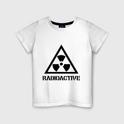 Футболка хлопковая детская Radioactive, цвет: белый