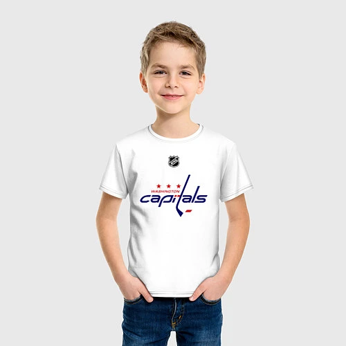 Детская футболка Washington Capitals: Ovechkin 8 / Белый – фото 3