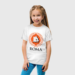 Футболка хлопковая детская Roma, цвет: белый — фото 2