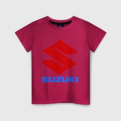 Футболка хлопковая детская Suzuki, цвет: маджента