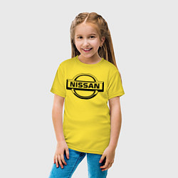 Футболка хлопковая детская Nissan club, цвет: желтый — фото 2