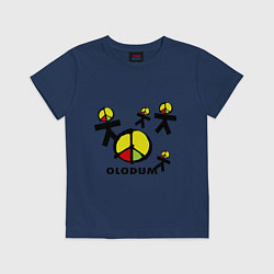 Футболка хлопковая детская Olodum, цвет: тёмно-синий