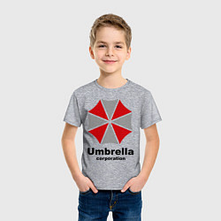 Футболка хлопковая детская Umbrella corporation, цвет: меланж — фото 2