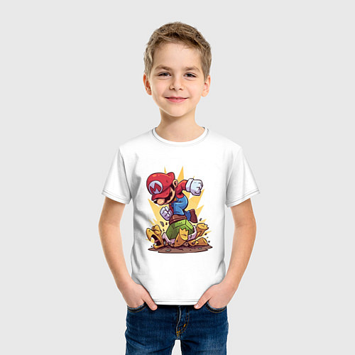 Детская футболка Mario Rage / Белый – фото 3