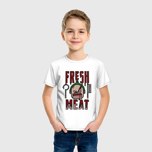 Детская футболка Dota 2: Fresh Meat / Белый – фото 3