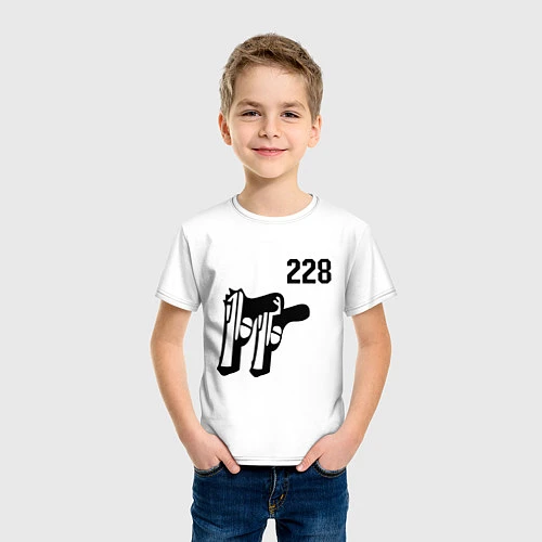 Детская футболка 228 / Белый – фото 3