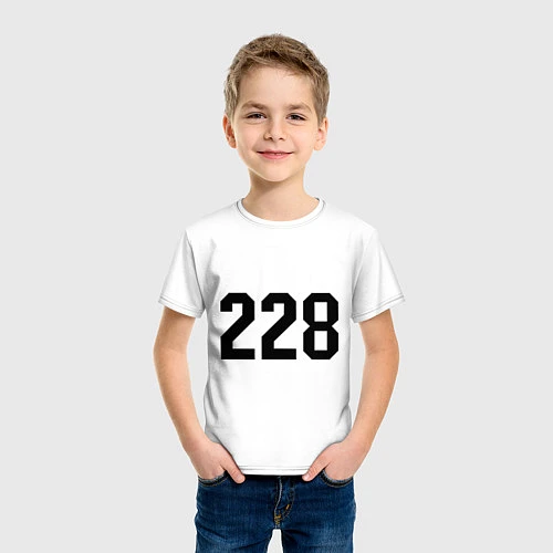 Детская футболка 228 / Белый – фото 3
