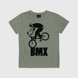 Футболка хлопковая детская BMX 3, цвет: авокадо