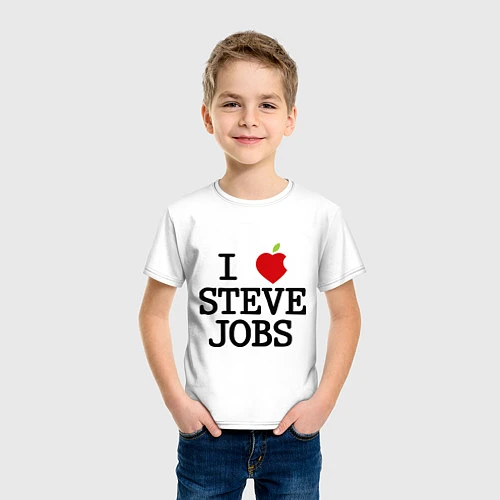 Детская футболка I love Steve / Белый – фото 3