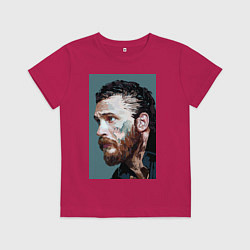 Футболка хлопковая детская Том Харди Ван Гога, цвет: маджента