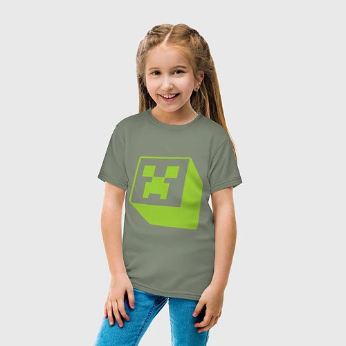 Детская футболка Green Creeper / Авокадо – фото 4