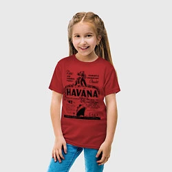Футболка хлопковая детская Havana Cuba, цвет: красный — фото 2