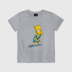 Футболка хлопковая детская Bad Bart, цвет: меланж