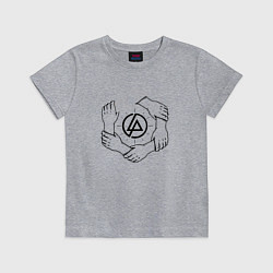 Футболка хлопковая детская Linkin Park: Brotherhood, цвет: меланж