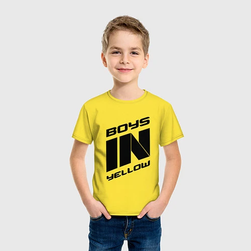 Детская футболка Boys in yellow / Желтый – фото 3