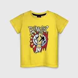 Футболка хлопковая детская Blink-182: Mixed Up, цвет: желтый