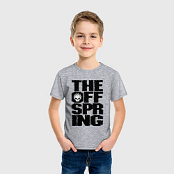 Футболка хлопковая детская The Offspring, цвет: меланж — фото 2