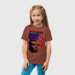 Футболка хлопковая детская Mike Tyson: USA Boxing, цвет: кирпичный — фото 2