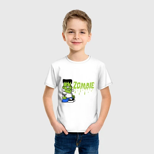 Детская футболка Zombie / Белый – фото 3
