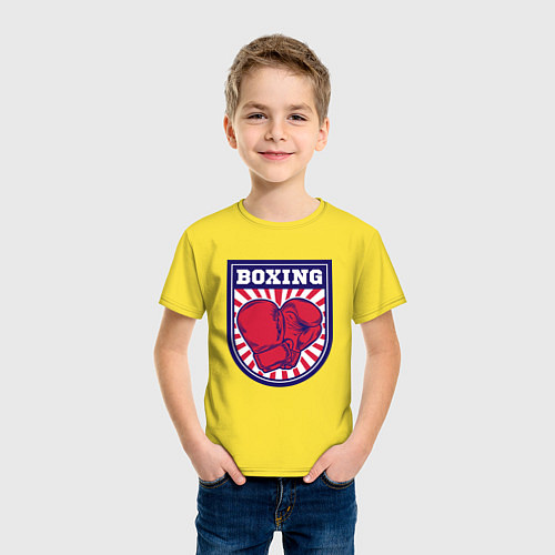 Детская футболка Boxing Country / Желтый – фото 3
